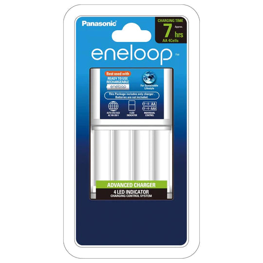 Eneloop 354362 Advanced AAA Battery Charger - Pack of 4