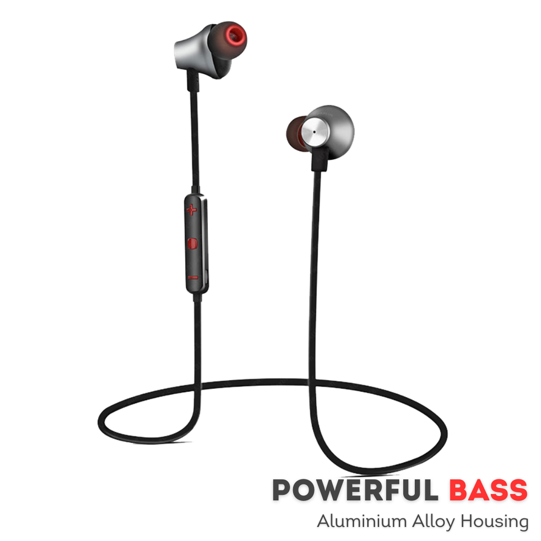 Foscous FS-2BT Bluetooth Earphones | Powerful Bass, 30 Hours Battery, Fast Charging, Built-in Magnetic Design, Water-Resistant, Built-in MIC & Crystal Clear Sound