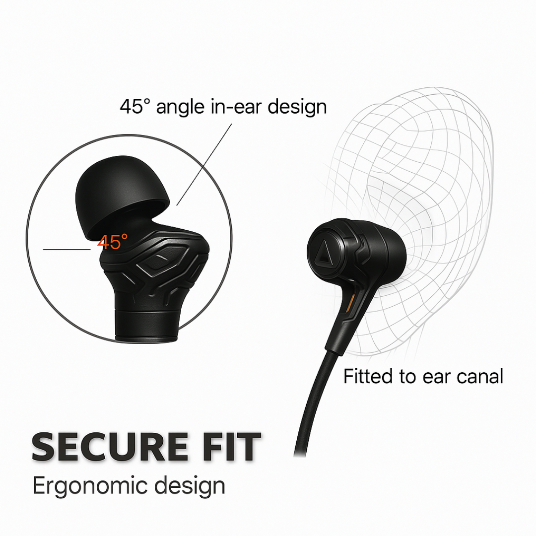Foscous Powerful Bass In-Ear Wired Earphones with MIC - FS-6BW