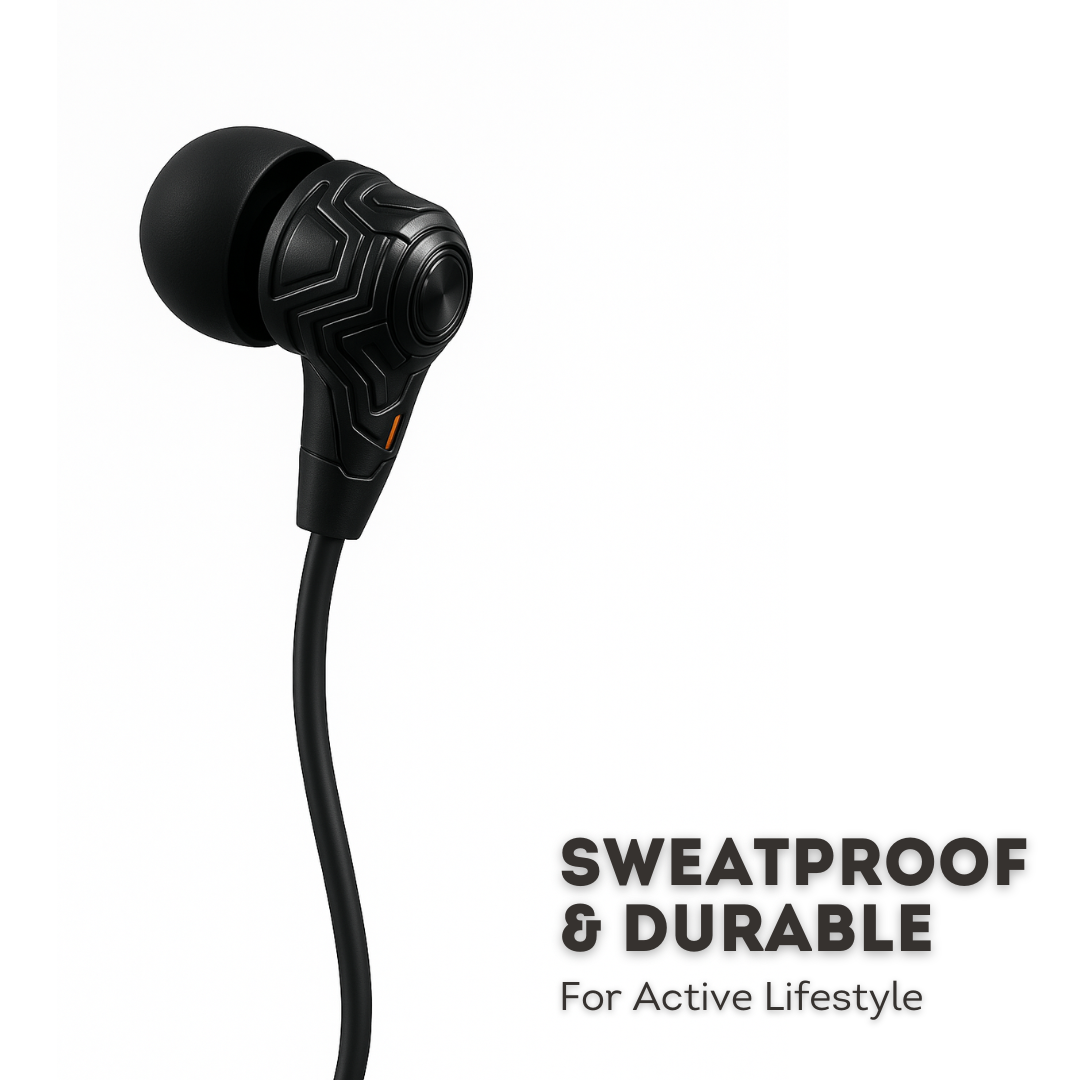 Foscous Powerful Bass In-Ear Wired Earphones with MIC - FS-6BW