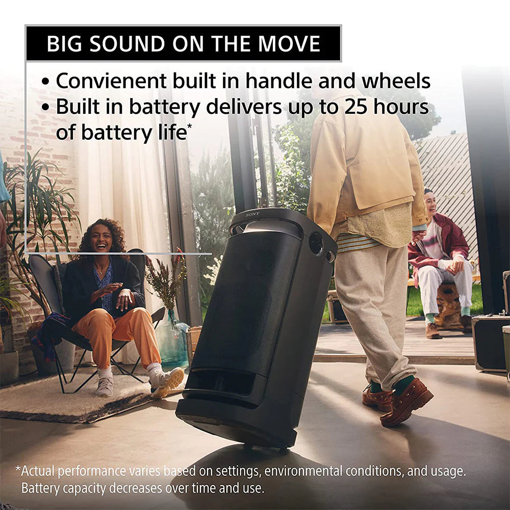 Sony SRS-XV900 Wireless Bluetooth Party Speaker with Karaoke & Guitar Input