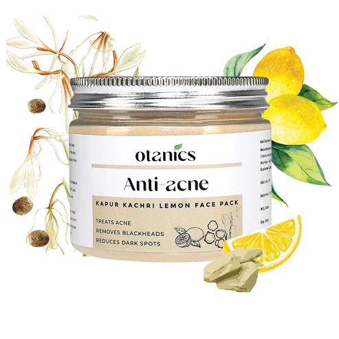 Otanics Anti-Acne Face Pack | Deep Cleansing & Oil Control | Reduces Breakouts, Minimizes & Unclogs Pores | 50g