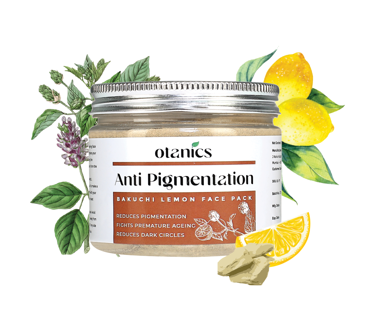 Otanics Anti Pigmentation Face Pack | Reduces Pigmentation, Dark Spots & Blemishes | Clear & Smooth Skin | Men & Women | 50g