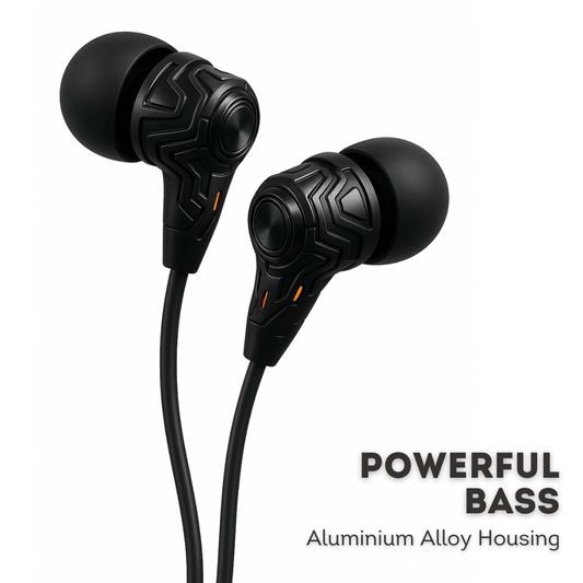 Foscous Powerful Bass In-Ear Wired Earphones with MIC - FS-6BW