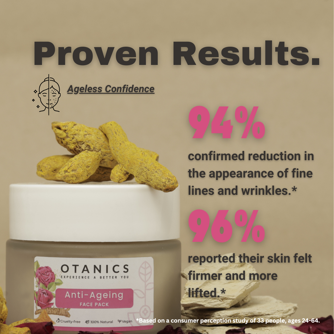 Otanics Anti Ageing Face Pack | Firms & Lifts Skin | Reduces Fine Lines & Wrinkles | All Skin Type | Men & Women | 50g