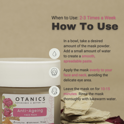 Otanics Anti Ageing Face Pack | Firms & Lifts Skin | Reduces Fine Lines & Wrinkles | All Skin Type | Men & Women | 50g