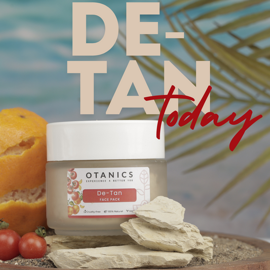 Otanics De Tan Face Pack | Removes Blackheads & Tan | Instantly Brightens & Controls Oil | Men & Women | 50g