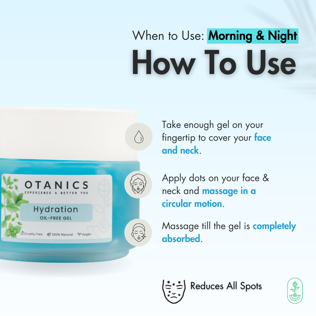 Otanics Flawless Skin Hydrating Moisturizer with Hyaluronic Acid & Botanical Extracts for a Balanced, Radiant Complexion | All Skin Types | Men & Women | 100gms