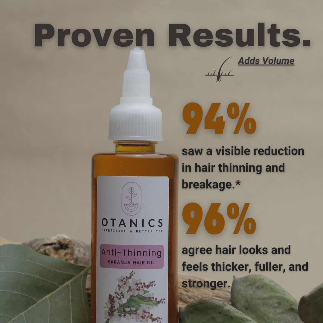 Otanics Volumax Anti Hair Thinning Treatment Oil | Adds Volume and Thickness | Strengthens Hair Roots | 100ml