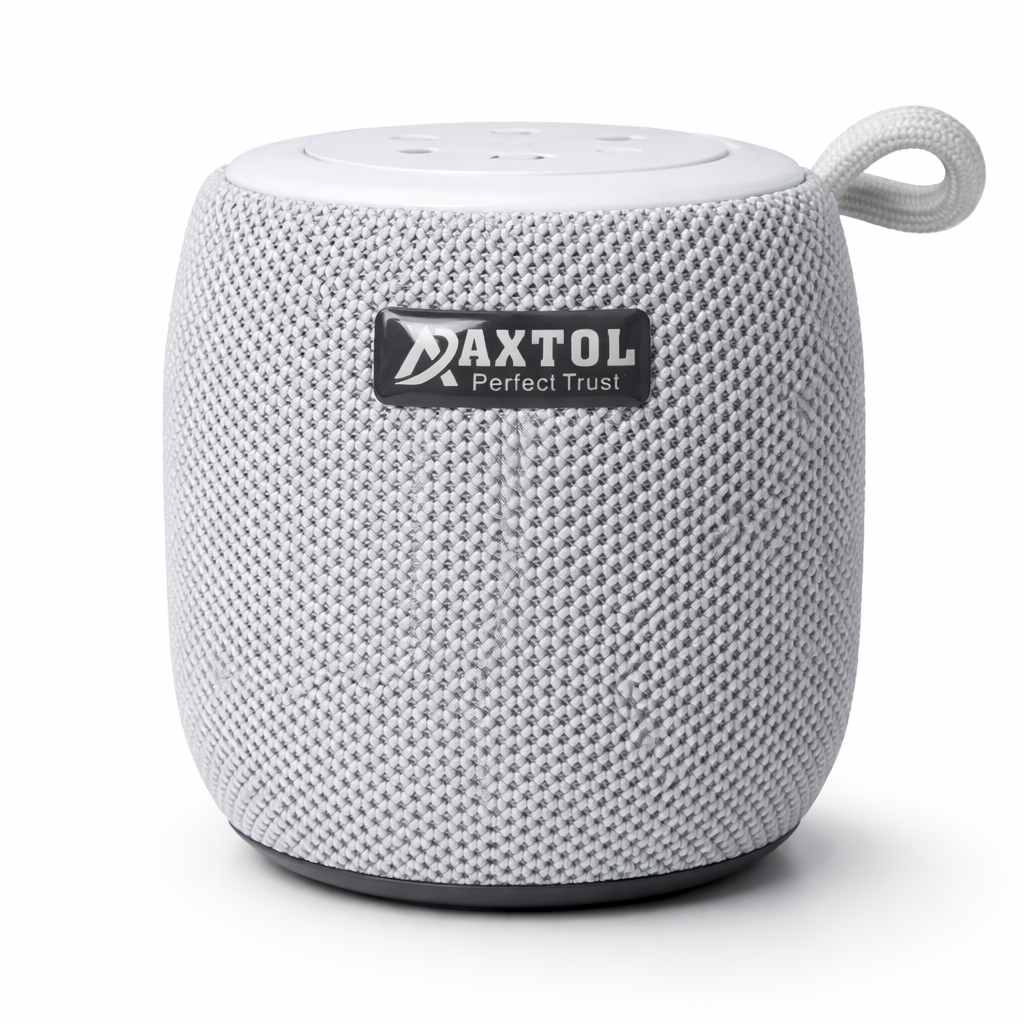 Axtol Portable Bluetooth Speaker with RGB Lights, Deep Bass, 1200mAh Battery, USB/TF Support, Waterproof & Built-in Mic
