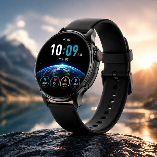Foscous S6 Elite Bluetooth Calling Smartwatch with Fitness Tracking and Heart Rate Monitor