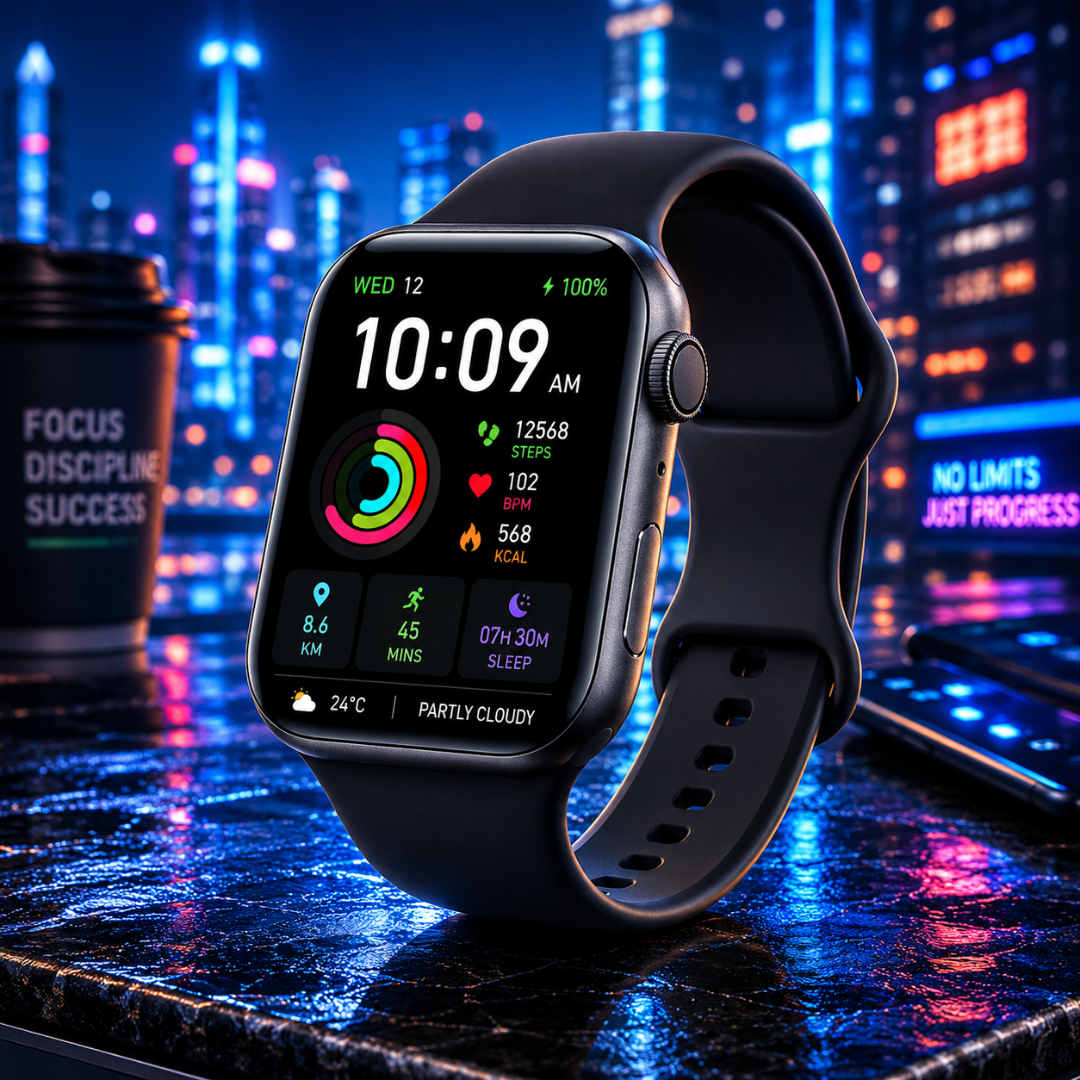 Foscous NuGen Series 12 Smart Watch | Bluetooth Calling | Health & Fitness Tracker | Multiple Sports Modes