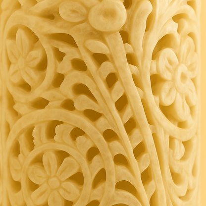 Jharokha Charm Marble Vase – Hand-Carved Jali Work Inspired by Royal Palaces