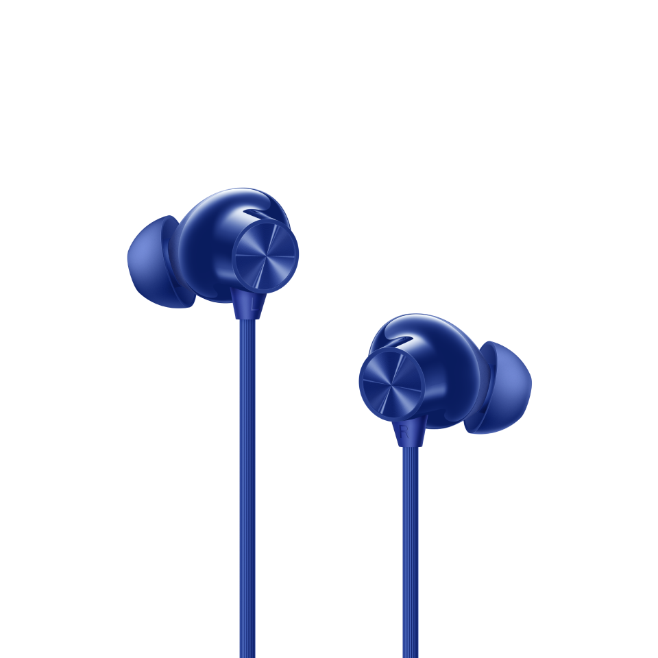 OnePlus Bullets Wireless Z2 Bluetooth Neckband Earphones | 30H Playtime, 12.4mm Bass Drivers, Fast Charge (20H in 10 Mins), AI Noise Cancellation, IP55 Sweat & Water Resistant