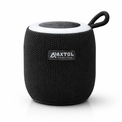 Axtol Portable Bluetooth Speaker with RGB Lights, Deep Bass, 1200mAh Battery, USB/TF Support, Waterproof & Built-in Mic