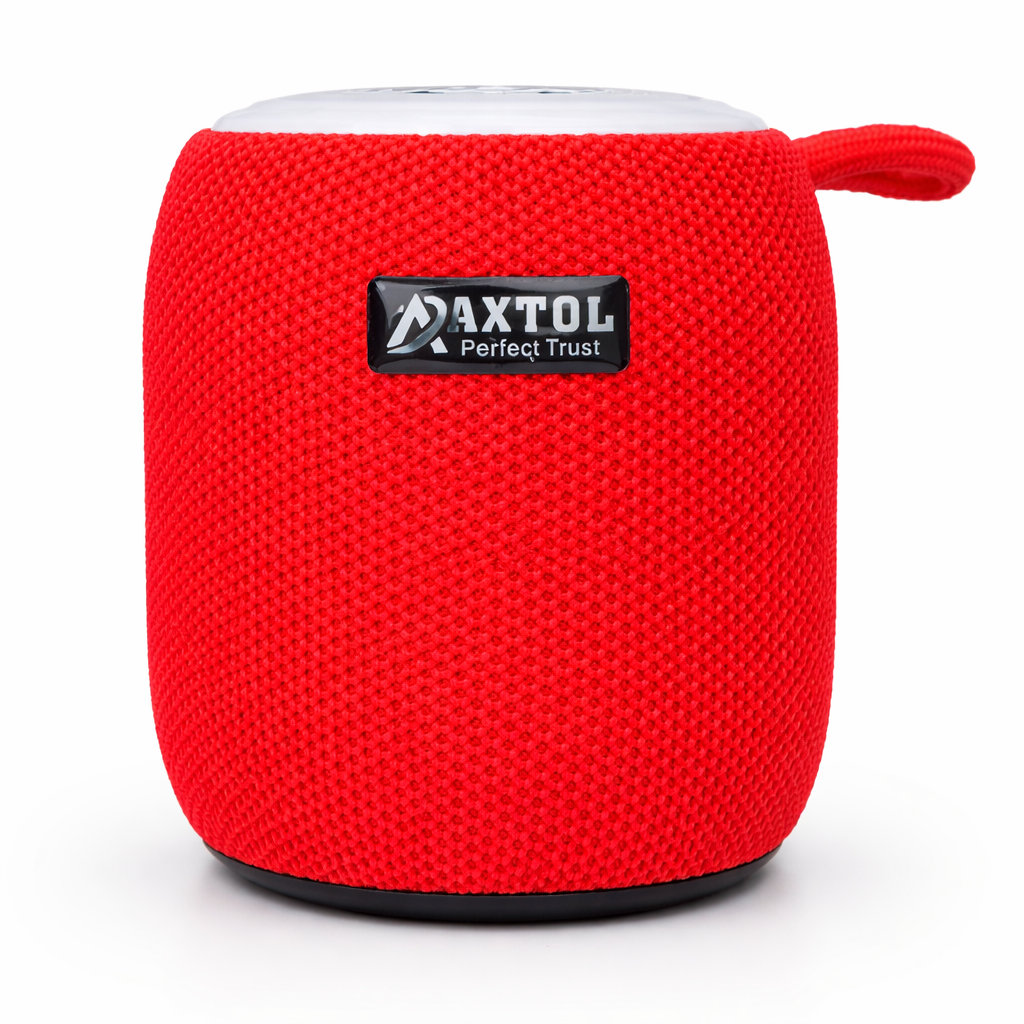 Axtol Portable Bluetooth Speaker with RGB Lights, Deep Bass, 1200mAh Battery, USB/TF Support, Waterproof & Built-in Mic