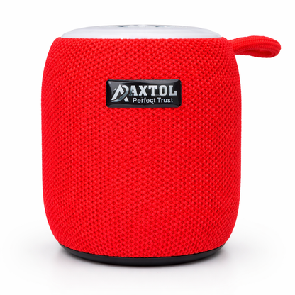 Axtol Portable Bluetooth Speaker with RGB Lights, Deep Bass, 1200mAh Battery, USB/TF Support, Waterproof & Built-in Mic