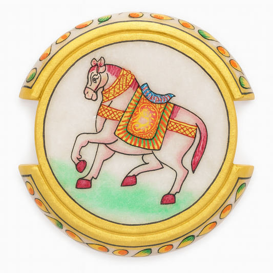 Shahi Sawari Marble Coaster Set